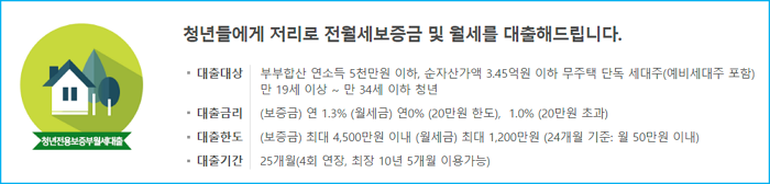 2.정부청년대출 보증부전월세 저금리 대출자격 한도 기간 철회